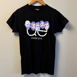 NWT Queer Eye Licensed Tshirt Black Cast Faces Size XSmall